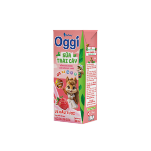 Thức uống dinh dưỡng Sữa trái cây Oggi vị dâu tươi 180ml - Thùng 48 hộp