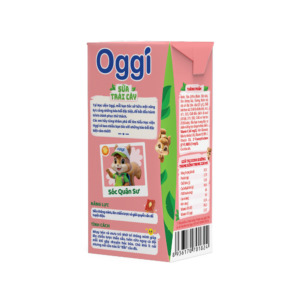 Thức uống dinh dưỡng Sữa trái cây Oggi vị dâu tươi 110ml - Thùng 48 hộp
