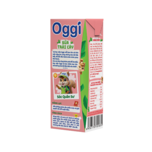 Thức uống dinh dưỡng Sữa trái cây Oggi vị dâu tươi 180ml - Thùng 48 hộp
