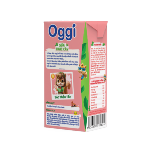 Thức uống dinh dưỡng Sữa trái cây Oggi vị dâu tươi 110ml - Thùng 48 hộp