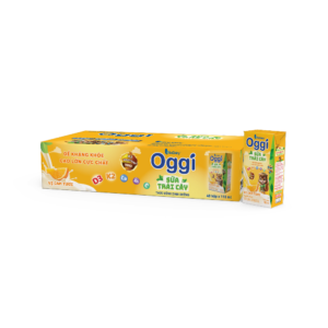 Thức uống dinh dưỡng Sữa trái cây Oggi vị cam tươi 110ml - Thùng 48 hộp
