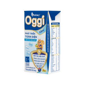 Sữa Bột Pha Sẵn Oggi 1+ Vani 110ml - Thùng 48 hộp