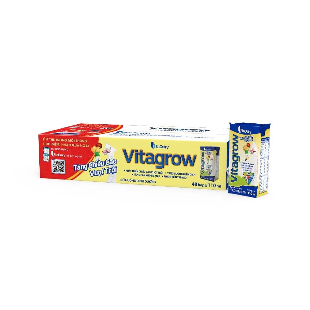 Sữa Uống Dinh Dưỡng Vitagrow 110ml - Thùng 48 hộp